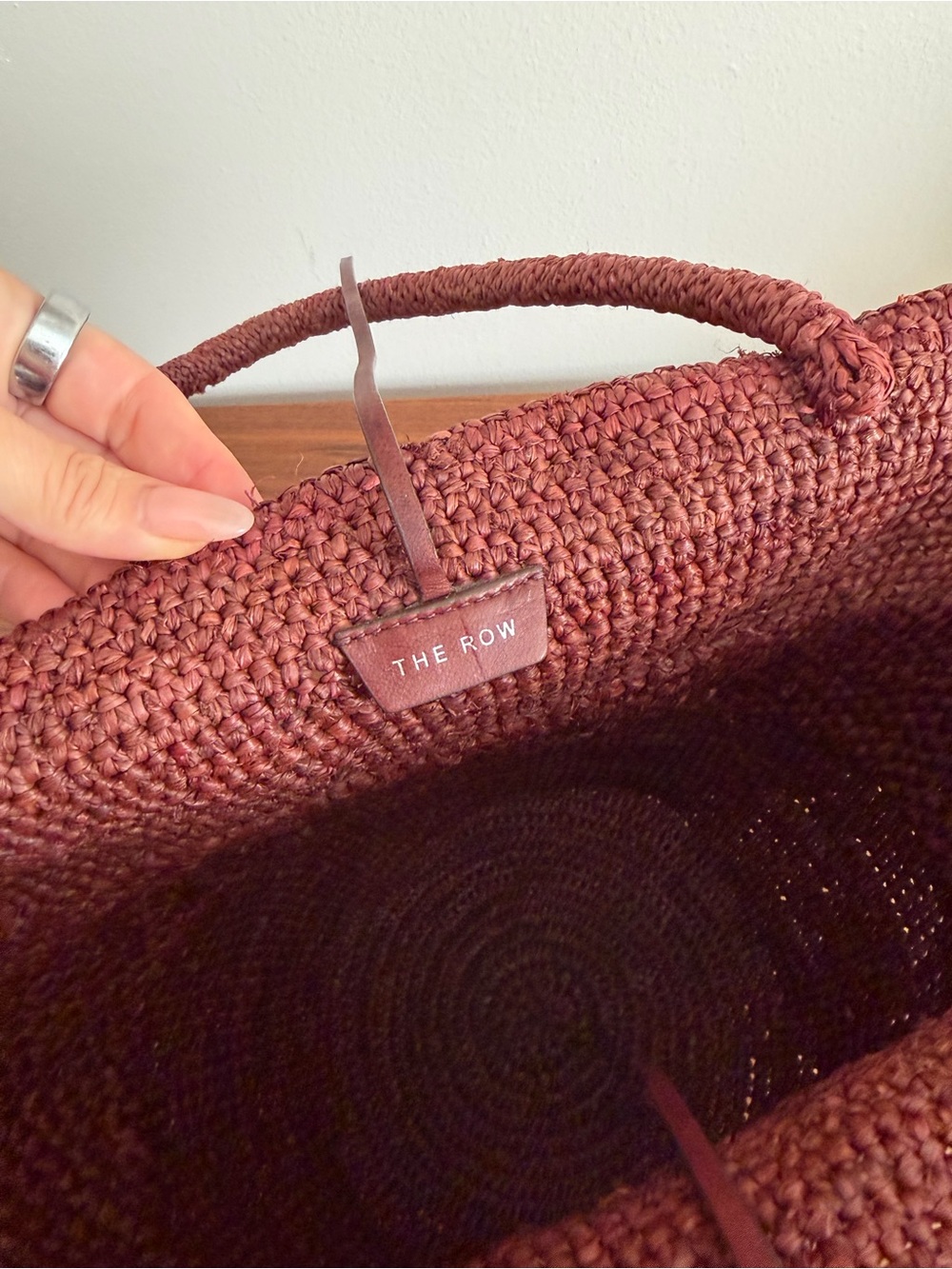 The Row Emilie bag in Burgundy - Picture 6 of 9
